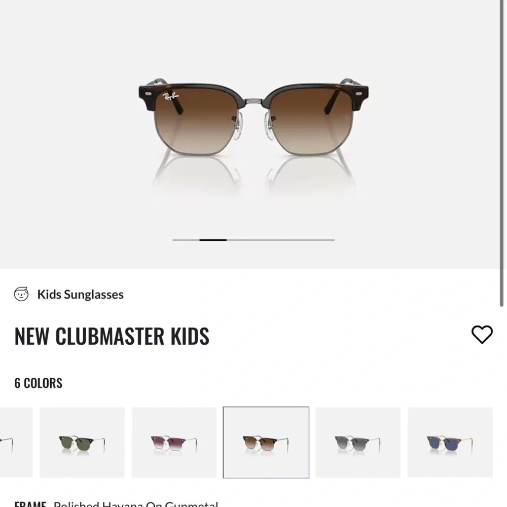 Brand New Ray-Ban Brown Gradient Clubmaster Sunglasses